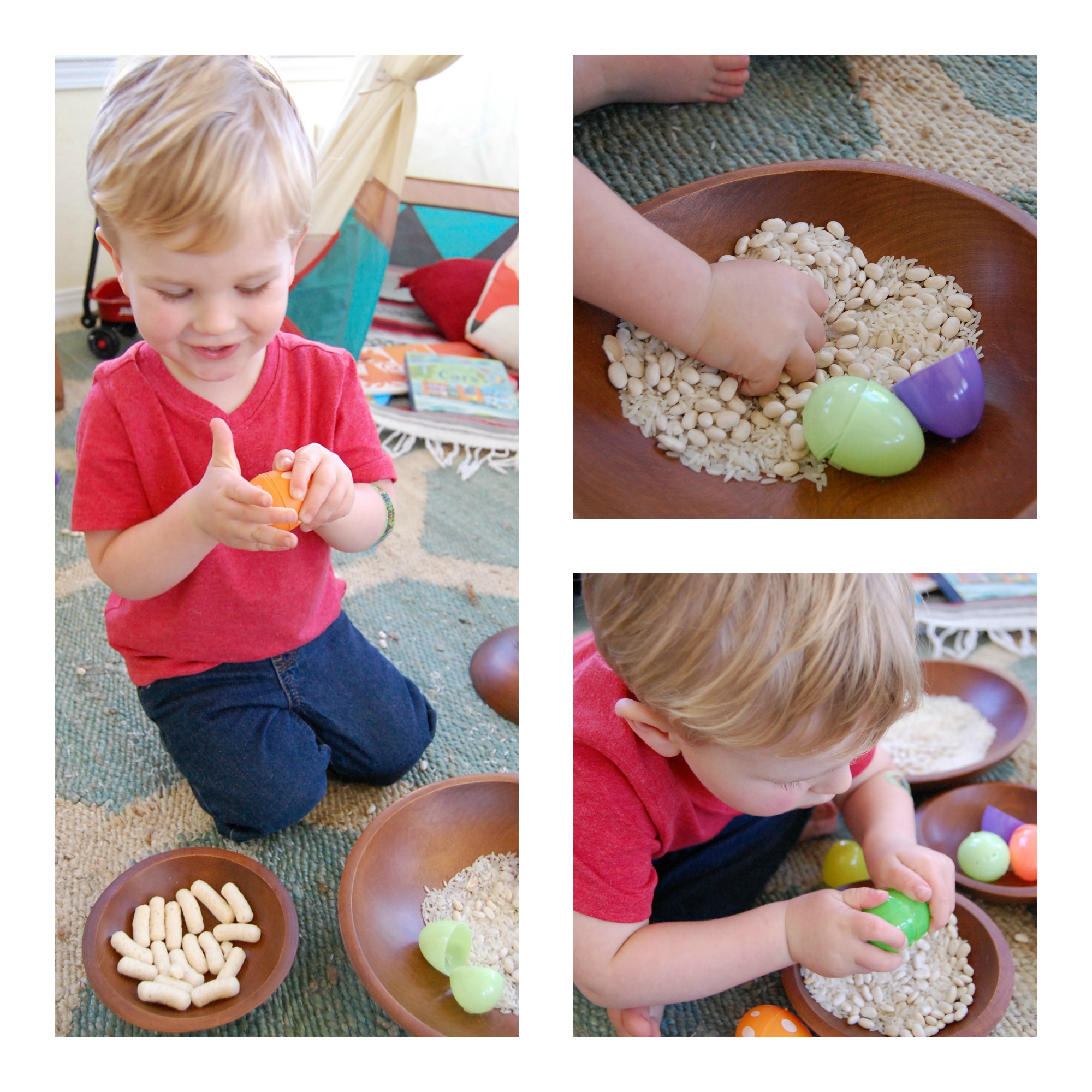 Rice & Bean Easter Egg Shakers