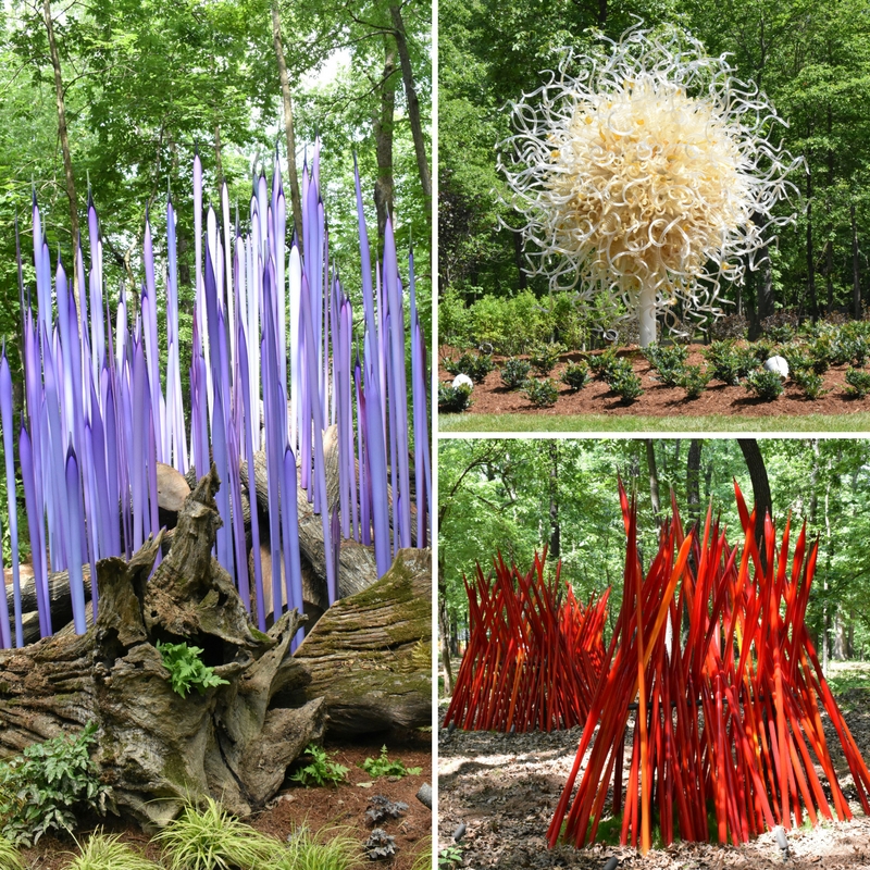 Chihuly in the Forest at Crystal Bridges August 16-November 13