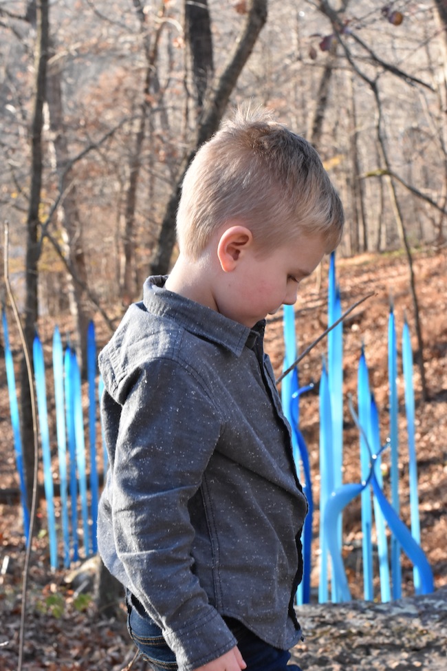 Crystal Bridges is a great place for a hike or an art walk!